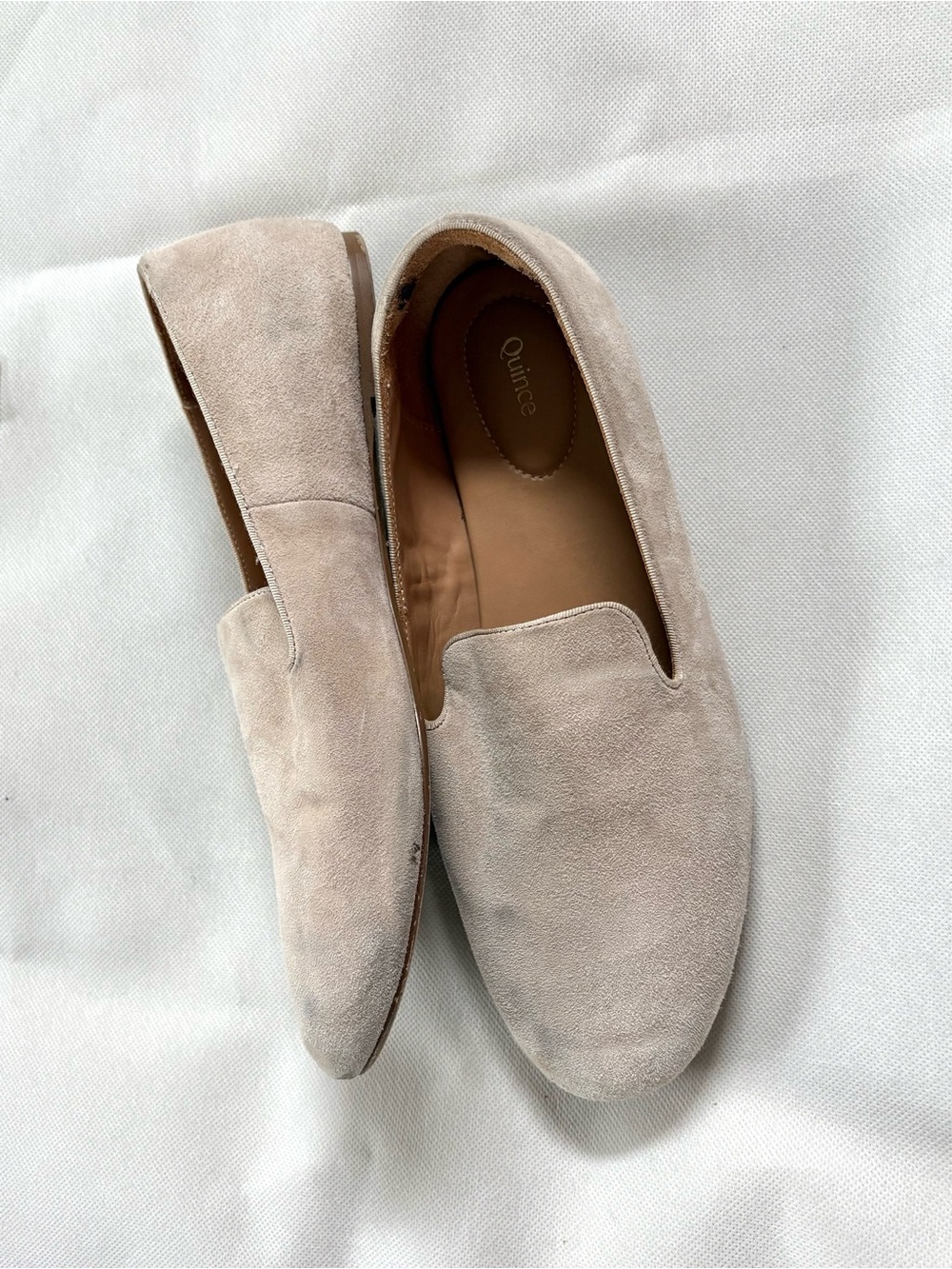 Quince Italian Sheep Suede Leather Lined Slipper Loafer size 10 - Picture 6 of 11